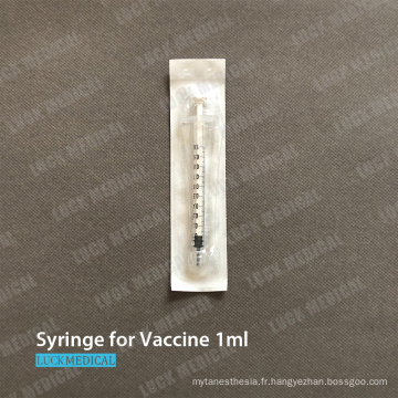 Seringues jetables pour vaccins 1 ml